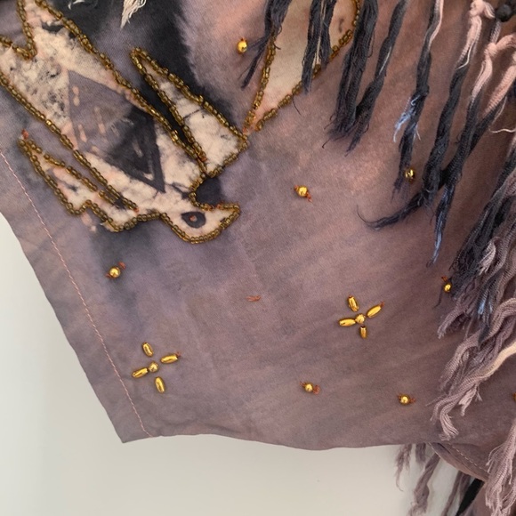 Ana Mori Hand Dyed Batik Totem Bird Maxi Dress - Picture 12 of 12